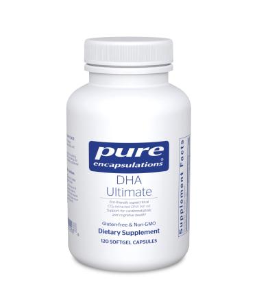 Pure Encapsulations - DHA Ultimate - Eco-Friendly Supercritical CO2 Extracted DHA Fish Oil Concentrate - 120 Softgel Capsules 120 Count (Pack of 1) - Buy Online on GoSupps.com