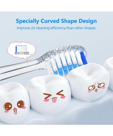 Buy Seago SG513/SG977/SGEK6/DT-K6 Electric Toothbrush Replacement Brush Heads - 10 Pack for Kids (Blue Medium) - International Shipping Available - Buy Online on GoSupps.com