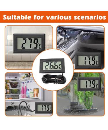 Sporway Digital 4-Part Aquarium Thermometer - Mini Waterproof Probe with 5m Temperature Sensor for Accurate Aquarium Monitoring - Buy Online on GoSupps.com