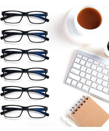 ZONLON 6 Pack Reading Glasses for Men & Women - Blue Light Filter Lightweight Anti-Fatigue Reading Aid (3.5x) - Spring Hinges - International Shipping Available - Buy Online on GoSupps.com