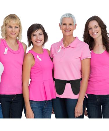 Thinp Mastectomy Drain Holder - Adjustable Shower Bag for Recovery | Must-Have Tummy Tuck & Mastectomy Supplies (Black - Buy Online on GoSupps.com