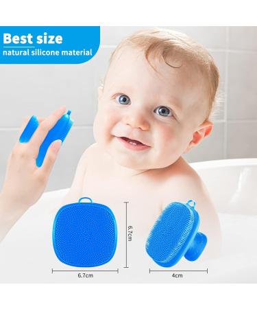 Silicone Face Scrubber Facial Cleansing Brush Silicone Face Wash Brush Manual Waterproof Cleansing Skin Care Face Brushes for Cleansing and Exfoliating (Blue) - Buy Online on GoSupps.com