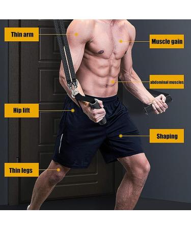 Buy Resistance Bands Set Multifunction Pedal Puller for Home Workout Strength Training Equipment for Men & Women - Black - Buy Online on GoSupps.com