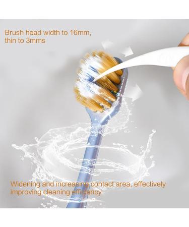 Shop Super Soft Toothbrushes for Adults - 2 Pack Gentle Bristles & Wide Head | Best Hygiene Care - Buy Online on GoSupps.com