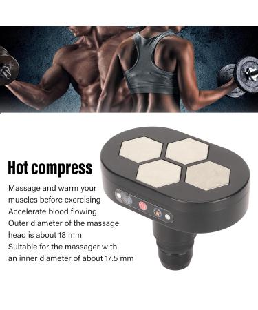 Fascia Massage Head - 18mm Caliber 3 Heating Gears Reduces Fatigue Oval Replacement Muscle Massage Head for Ultimate Relaxation - Buy Online on GoSupps.com