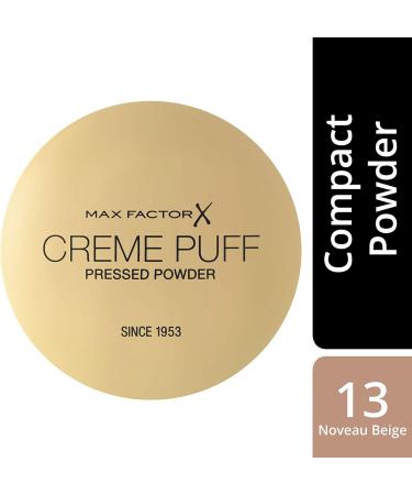 Max Factor Cream Puff Pressed Compact Powder Glowing Formula for All Skin Types 13 Nouveau Beige 21 g 13 Nouveau Beige 21 g (Pack of 1) - Buy Online on GoSupps.com