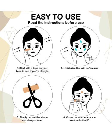 4 Rolls Face Lift Tape - Overnight Wrinkle Reduction Patches for Forehead Face & Neck | 2.5cm x 5m | Global Shipping Available - Buy Online on GoSupps.com