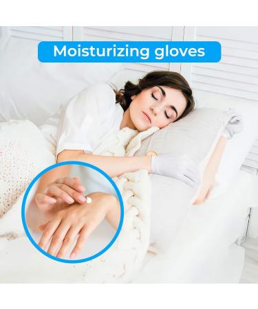 100% Cotton Gloves - 6 Pairs White Moisturizing Gloves for Women | Eczema Relief & SPA Use - Ideal for Jewelry Inspection & Archival Work - One Size Fits All - Buy Online on GoSupps.com