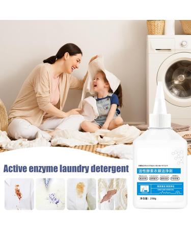 Active Clothes Washing Agent | 258g Rinse-Free Brightening Oil Stains Cleaning Agent White Shirt Cleaner Laundry Supplies for Coats Pants T-Shirts and Blouse Lambo - Buy Online on GoSupps.com