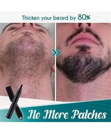Beard Filler Pen Beard Filling Pen Kit Beard Pencil Filler For Men Beard Filling Pen Kit Long Lasting Apply To Mustache And Eyebrows (#002) - Buy Online on GoSupps.com