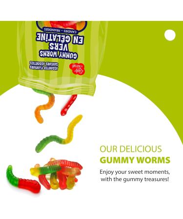 Lady Sarah Gummy Worms Bulk Candy - 120G Per Bag (Case Of 24 Candies Bag) 2.88 Kilogram Case Pack of 24 - Buy Online on GoSupps.com