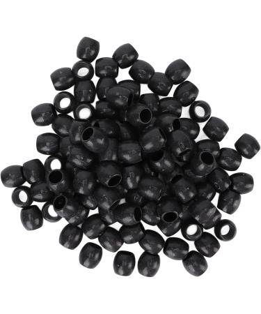 Dreadlocks Hair Beads Sturdy Plastic Hair Braiding Beads Hair Decoration Unique Hairstyle Black for Women for Party for Beard Braiding - Buy Online on GoSupps.com