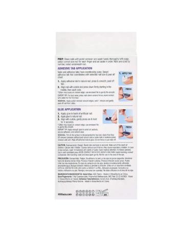 KISS Gel Fantasy Ready-to-Wear Press-On Nails Kit - Warning Sign Style | Medium Length | Pink Gel Glue | 24 Adhesive Tabs | Manicure Stick & Mini File Included - Buy Online on GoSupps.com