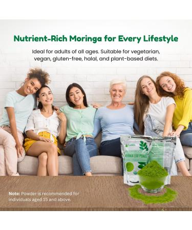 Lexmin Moringa Leaf Powder (200g) - Buy Online on GoSupps.com