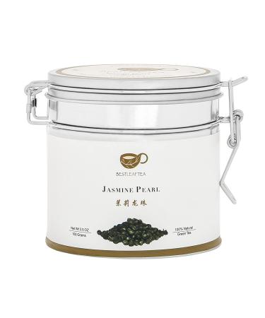 Spring Picked Jasmine Pearl Green Tea - Chinese Loose Leaf Tea 100g/3.5oz by BESTLEAFTEA - Buy Online on GoSupps.com