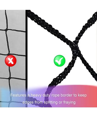 Golf Practice Barrier Net - Heavy Duty Ball Containment Netting for Driving and Chipping - Available in Various Sizes 10X10ft, 10X15ft, 10X20ft, 15X15ft - Buy Online on GoSupps.com
