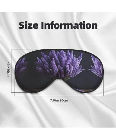 Shop Lavender Bouquet Print Unisex Sleep Eye Mask | Soft Comfort Eye Shade for Travel Yoga & Shift Work - Buy Online on GoSupps.com