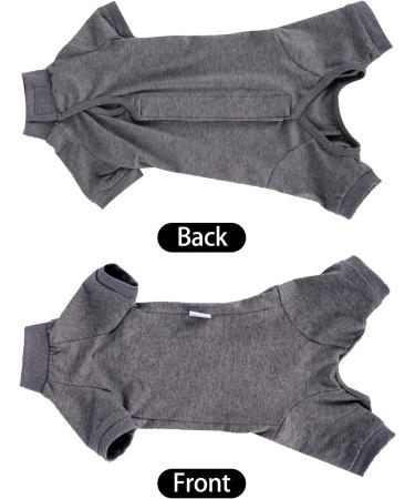 HEYWEAN Cat Professional Surgical Recovery Suit for Abdominal Wounds Skin Diseases  After Surgery Wear  E-Collar Alternative for Cats  Home Indoor Pets Clothing Medium Grey - Buy Online on GoSupps.com
