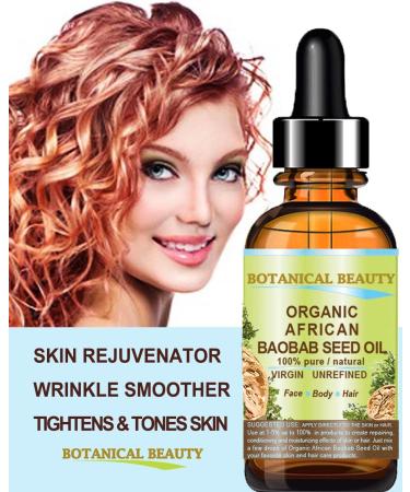 Organic African Baobab Oil - 100% Pure Cold Pressed Carrier Oil for Skin, Hair, Lips, and Nails - 1 fl. oz (30ml) - Buy Online on GoSupps.com