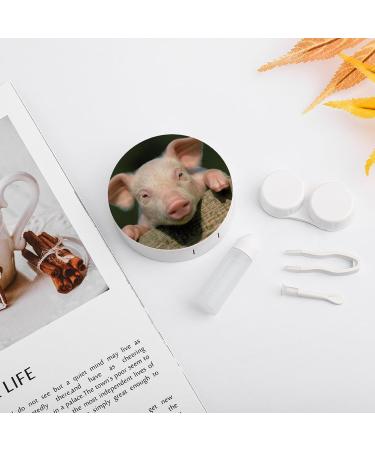 Buy Cute Pig Contact Lens Travel Kit - Portable Contact Box with Mirror for Daily Outdoor Use - Buy Online on GoSupps.com