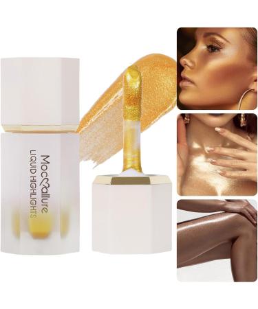 WOBBLO Liquid Highlighter Makeup | Natural Shine Shine | Blendable Body Glitter Shimmer Highly Pigmented for Forehead Cheekbone Face 05 - Buy Online on GoSupps.com