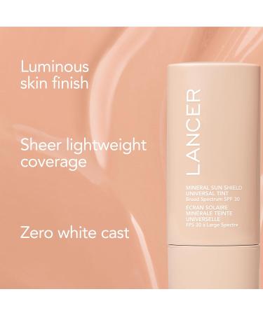 Lancer Skincare Mineral Sun Shield Universal Tint Broad Spectrum SPF 30 Sunscreen 2 Fl Oz - Buy Online on GoSupps.com