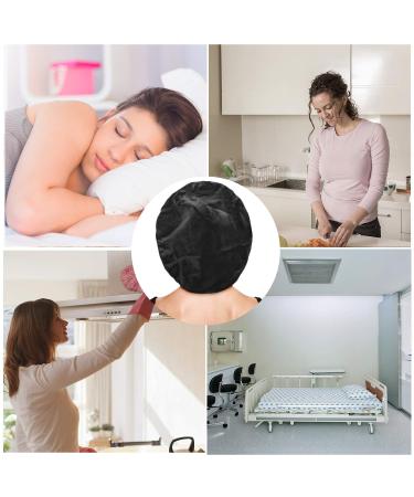 Adjustable Double Layer Satin Bonnet for Women - Large Silk Sleep Cap for Curly Natural Hair (Black) - Buy Online on GoSupps.com