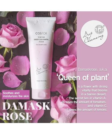 COSTOK TokTok Sun Cream SPF 50+/PA++++ 80ml + Deep Cleansing Foam 50ml | UVA & UVB Protection, Hypoallergenic Sunscreen & Gentle Facial Cleanser - Buy Online on GoSupps.com