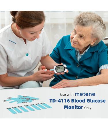 Metene TD-4116 Blood Glucose Test Strips 200 Count - For Diabetes Monitoring with TD-4116 Glucose Monitor - Buy Online on GoSupps.com