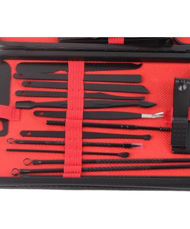 23 Pieces Black Stainless Steel Nail Clippers Set with Incisive Edges and Easy to Carry Nail Clipper Kit Ages Suitable for Hand and Foot Care Needs - Buy Online on GoSupps.com