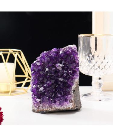 Room Decoration Amethyst Cluster - Uruguay Irregular Purple Quartz Crystal Cluster with Polished Edges - Natural Amethyst Specimen for Home Decor Gifts Ornament Geography Teaching 3.3lbs (Size : 4.4l 4.4lbs - Buy Online on GoSupps.com