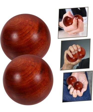 Solustre 4-Piece Wooden Massage Ball Set - Stress Relief & Muscle Stretching | Chinese Handcrafted Gymnastics Balls - Buy Online on GoSupps.com