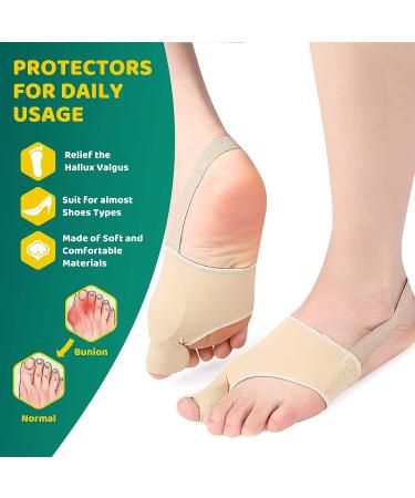 Toflower Bunion Corrector Day Night Support for Women and Men - Beige, Size S (1 Pair) - Buy Online on GoSupps.com