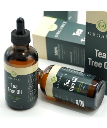 ORGARIX Tea Tree Oil 120ml for Skin and Acne Pure Therapeutic Grade Tea Tree Essential Oil for Aromatherapy Anti-Fungal & Antiseptic Oil for Nail Fungus & Piercing ORG 2 120 ml (Pack of 1) - Buy Online on GoSupps.com