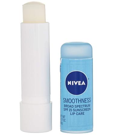 Nivea Smoothness SPF 15 Lip Balm - Nourishing Moisture & Sun Protection 0.17 Ounce - Buy Online International Shipping Available - Buy Online on GoSupps.com