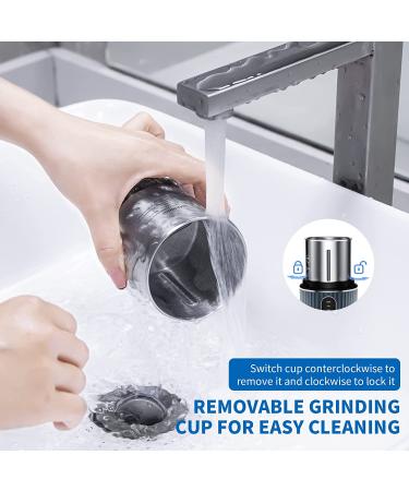 Cordless Electric Pill Crusher Grinder - Grind Multiple Pills to Fine Powder - Navy Blue - Buy Online on GoSupps.com