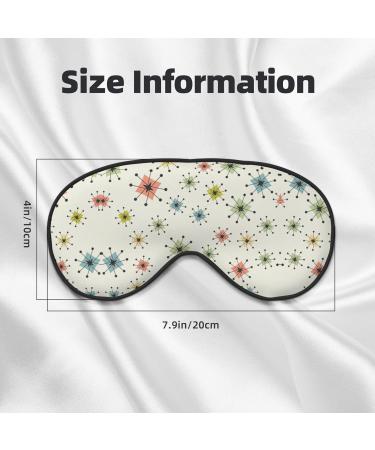 Atomic Stars Pattern Soft Eye Mask - Sleep Mask for Men & Women | Travel Comfort - Buy Online on GoSupps.com