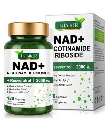 NAD+ Supplement 2000 mg Extra Strength for Women & Men-120p