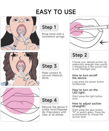 LXIXMQWT Electronic Tonsil Stone Remover with 3 Suction Modes Fresh Breath Clean Oral Care(009) - Buy Online on GoSupps.com