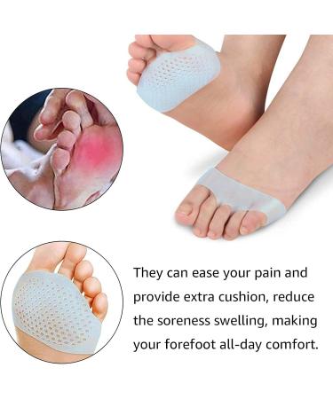 Jycch Couples Gel Toe Separator Rail - Breathable Forefoot Sleeve & Midfoot Cushion for Hallux Valgus Pain Relief - Buy Online on GoSupps.com