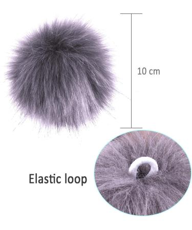 SIQUK 24 Pieces Faux Fur Pom Pom Balls - 12 Dark Colors - DIY Fluffy Pom Poms for Hats, Keychains, Scarves and Accessories - Buy Online on GoSupps.com