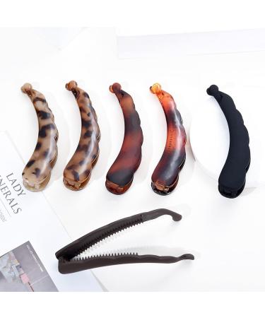 6 Large Colorful Banana Clips - Non-Slip Hair Holders for Thick Hair | Perfect Ponytail Accessory for Women & Girls - Buy Online on GoSupps.com