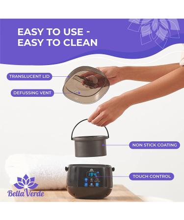 Bella Verde Waxing Kit - Home Wax Kit for Women and Men with LED Display - Includes 5 Packs of Wax Beads, Wax Warmer, Pre & Post Wax Spray, Wax Pot, 20 Wood Sticks - Hard Wax Beans for Brazilian Body, Legs, Eyebrows, Face, Lips, and Armpits - Buy Online on GoSupps.com