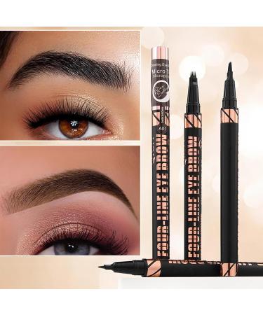  Bmdjdq Waterproof eyebrow pencil liquid eyebrow pen 4-tip eyebrow marker long-lasting smudge-proof 1 ml for women - Buy Online on GoSupps.com