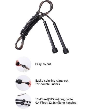 JUSDO 8 Pack Adjustable PVC Jump Rope for Cardio Fitness - Versatile Exercise Tool for Kids and Adults - 9 Feet - Buy Online on GoSupps.com