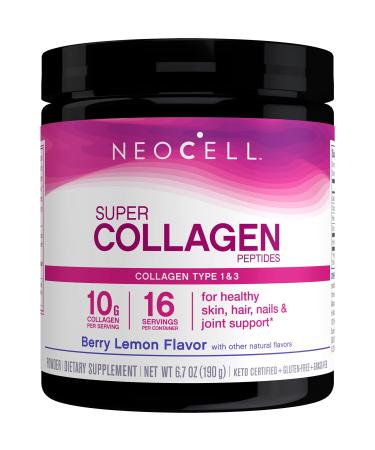 Neocell Super Collagen Type 1 & 3 Berry Lemon 6600 mg 6.7 oz (190 g)