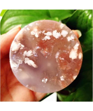 Natural Crystal Rough Natural Stone Cherry Blossom Agate Bracelet Heart Palm Stone Shaman Feng Shui Crystal Room Ornament (Color : 80-90g) - Buy Online on GoSupps.com