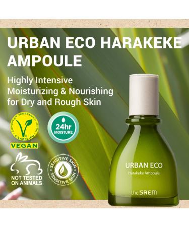 THESAEM Urban Eco Harakeke Ampoule - Vegan Moisturizing Face Serum with Hyaluronic Acid | Hydrating Skin Barrier Booster - 1.52 fl. oz - Buy Online on GoSupps.com