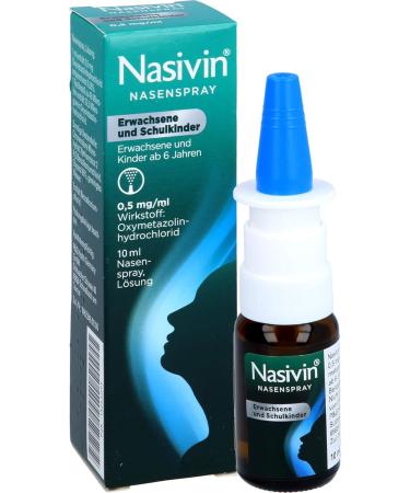 Nasivin Nasal Spray for Adults & Children | 10 ml | Fast Relief for Nasal Congestion - Buy Internationally - Buy Online on GoSupps.com