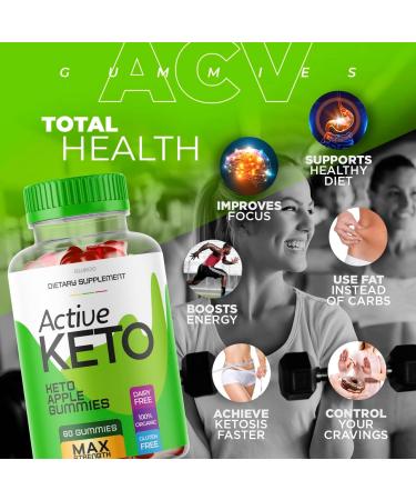 Active Keto ACV Gummies - 30 Days Supply of Advanced Apple Cider Vinegar Gummys for Shark Keto Actives - Buy Online on GoSupps.com